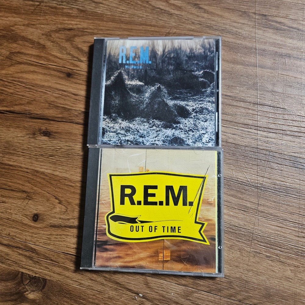 Lot of 2 R.E.M. CDs Murmur 1983 I.R.S. and Out of Time 1991 Alternative Rock